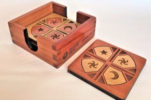 Set de 4 posavasos
